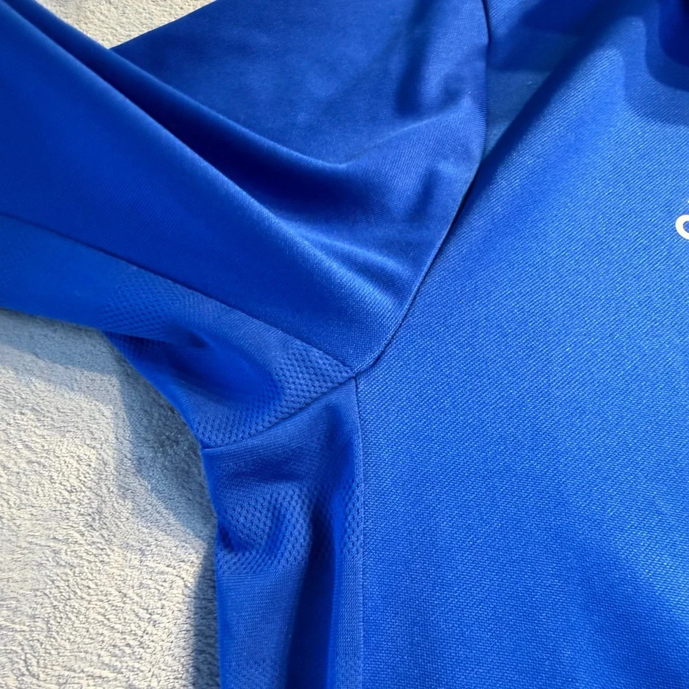 adidas Men's Blue Full-Zip Performance Track Jacket